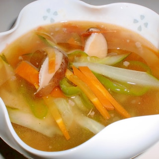 夏野菜と合挽肉のスープ